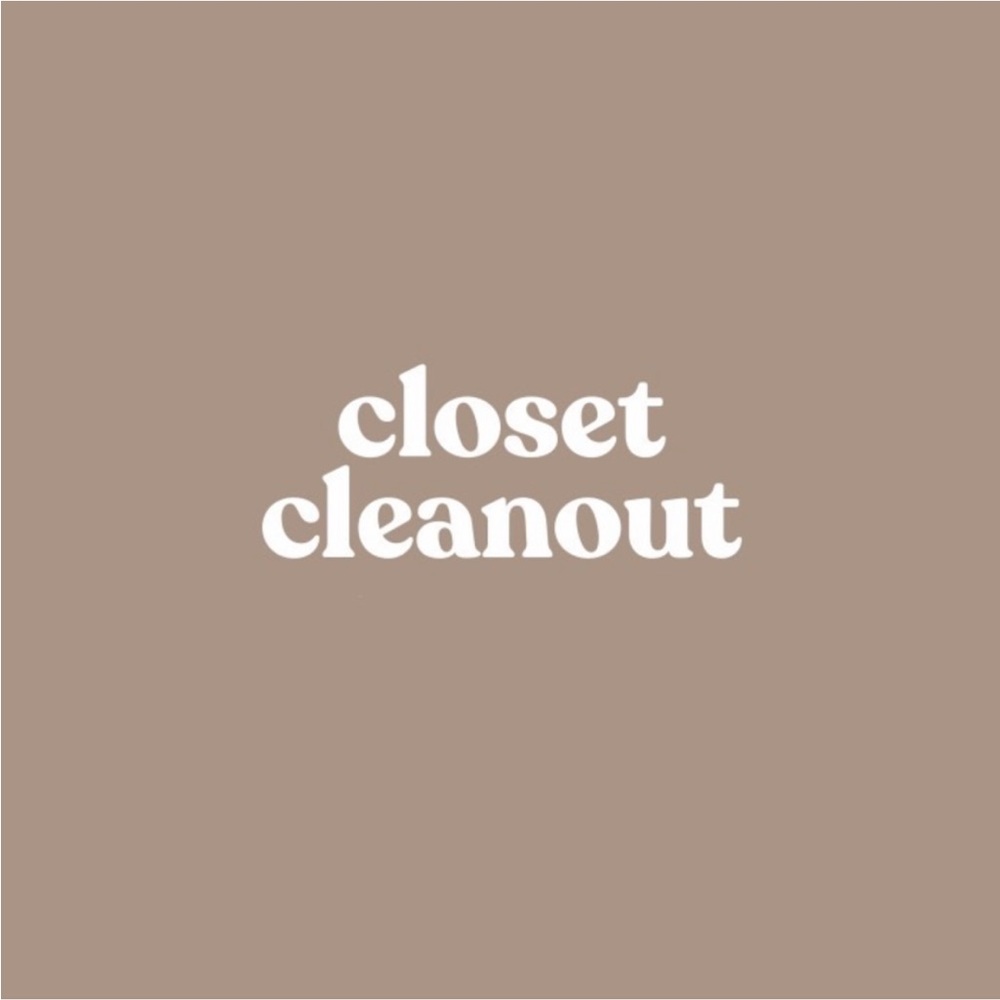 CLOSET CLEANOUT!